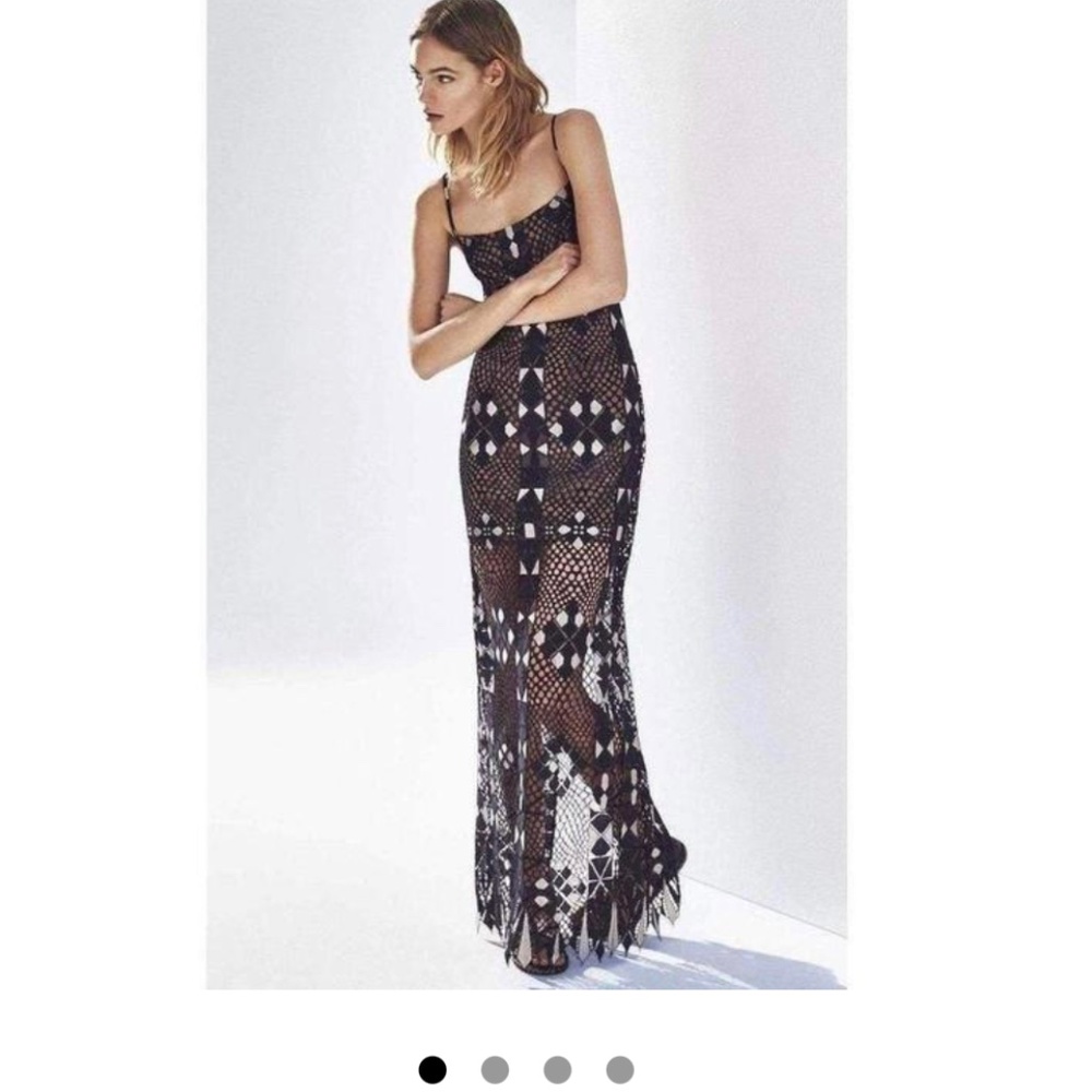 BCBG Maxazaria “Evelina” formal maxi dress